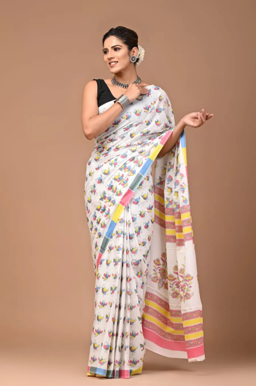 Exclusive New Cotton Mulmul Saree